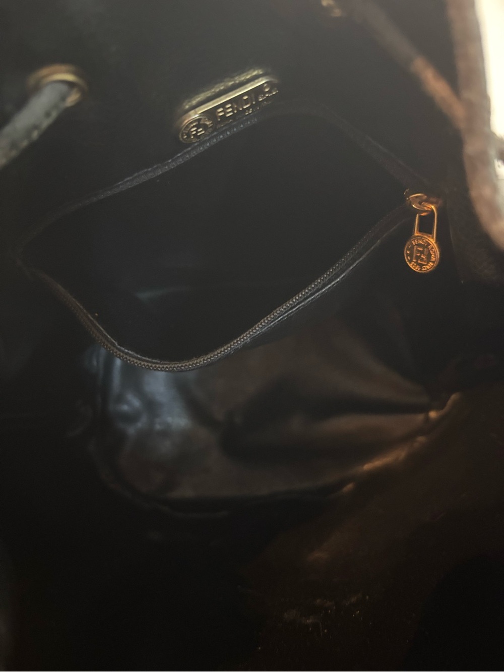 RARE Archival Vintage 80s Fendi Check Bucket Bag Authentic Pequin Scacchi Print! - Picture 12 of 14